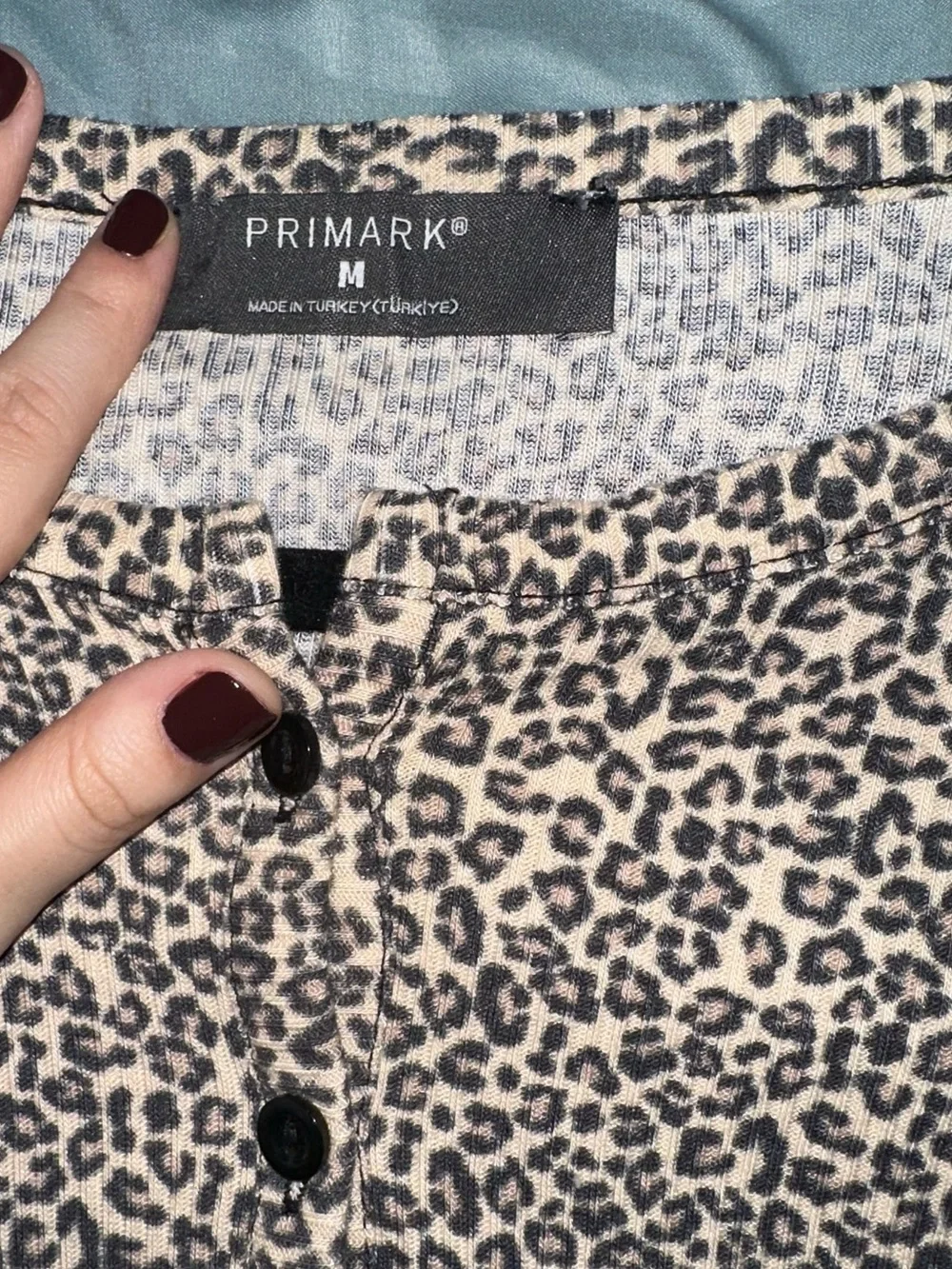 Primark Leopard Print Cardigan Sz. M